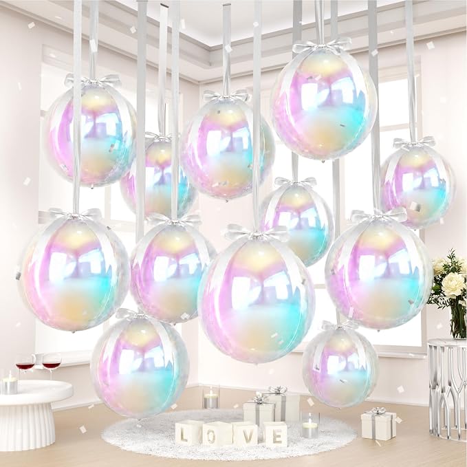 Iridescent Round Foil Balloons by FunHot