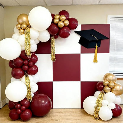 40pcs Burgundy Balloons, 12inch Matte Maroon Balloons | Balloons - Image 6