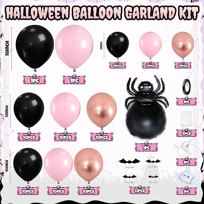 Halloween Balloon Arch Garland Kit - Image 2