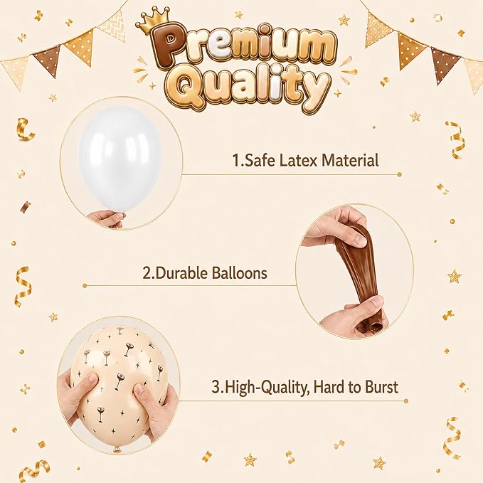 Brown Balloons, for Girls Birthday Wedding Party Decorations - Image 3