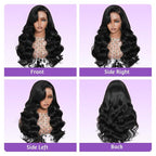 Body Wave Lace Front Wig Human Hair SKINLIKE HD Lace Wigs 13x4 Full Frontal Lace Wig 0.10mm Ultra-thin Invisible Swiss HD Lace Front Wigs Frayed Ends Tiny Knots 200% Density Natural Color