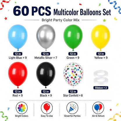 Colorful Balloons, Baby Shower Carnival School Festival Decor - Image 2