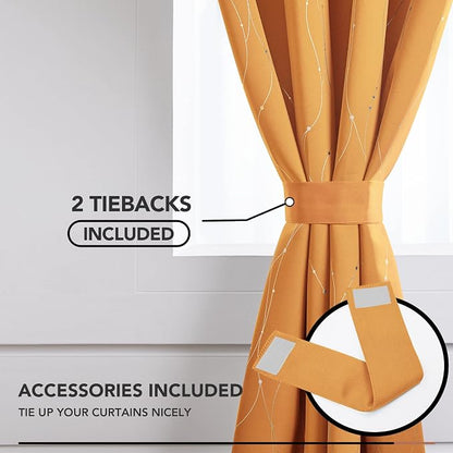 Deconovo Living Room Curtains 72 Inches Long, Thermal Insulated, Room Darkening - Image 4