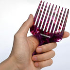14MX Hair Comb for Women, Curly Hair Picks, Wide Tooth Comb for Curls, Afro Pick, 5.5 inches(14 cm), Purple, 1 PACK