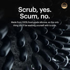 MANSCAPED® The Body Buffer Premium Silicone Scrubber for Nourishing, Cleaning & Exfoliating Your Skin - Lather Boosting Bristles with Ergonomic No-Slip Handle, Long-Lasting & Easy to Clean (1-Pack)