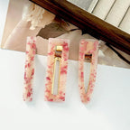 12 Pieces Acrylic Resin Marble Hair Clips Set, Decorative Pearls Hair Barrettes Sweet Decorative Bobby Pins Hairpin Headwear Hair Accessories Headwear for Women and Girls…