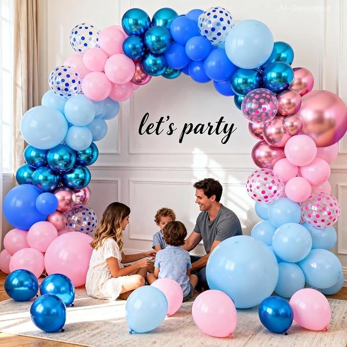 Gender Reveal Arch Kit, Different Size | Latex Balloons - Image 7