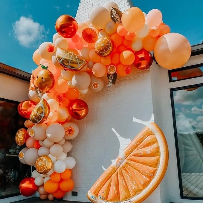 Voircoloria 90pcs Retro Orange Balloons Garland Arch Kit, 18 12 10 5 Inch | - Image 6