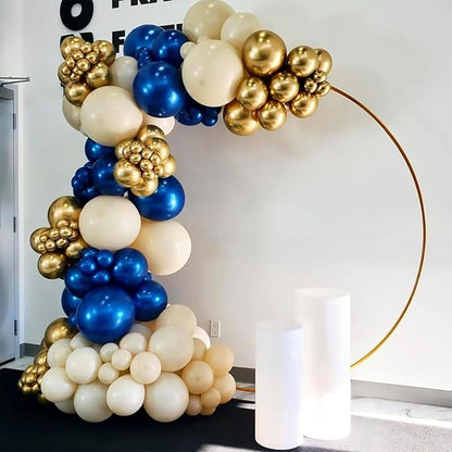 Awenztech 120pcs 5 inch Metallic Gold Latex Balloons | Graduation, Engagement - Image 7