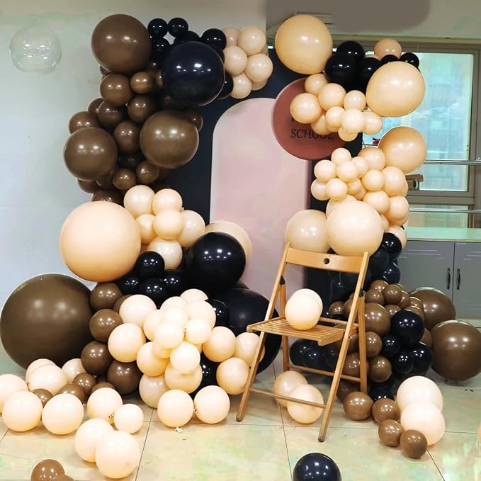 Brown Black Nude Balloon Garland Arch Kit - Image 5