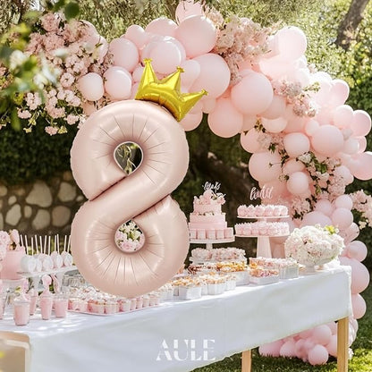 AULE 40 Inch Big Pink 8 Balloon Number - Image 5