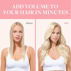 GOO GOO Clip in Hair Extensions Real Human Hair, Remy Human Hair Extensions Clip ins for Women, Natural Human Hair, 18inch 120g 7Pcs, #1000