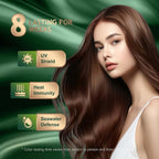 Permanent Hair Dye Gray Coverage Hair Dye PPD-Free Hair Color Kit 4A Cream Latte Brown