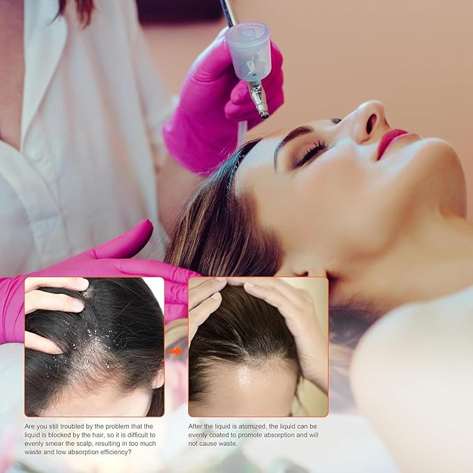 5 in 1 Skin Scalp Detector, Skin Diagnosis Hair Analyzer, Scalp Hair Follicle Detector with 4 Spectral Detection, 200 Times Magnification, for Home, Beauty Salon Spa