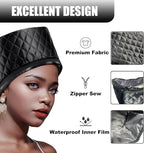 Heat Cap for Deep Conditioning, Thermal Steam Cap for Hair Treatment, Hair Steamer for Black Natural Hair, 10-Level Quick Heating Caps for Home Use.