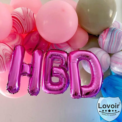 Lovoir 40 Inch Large Hot Pink Letter S Balloons Big Size Jumbo Mylar Foil - Image 3