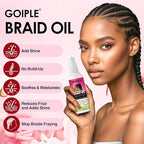 Rose Water for Hair Loc Spray Refreshing for Locs - Braid Oil for Soothes Moisturizes Dry & Itchy Scalp Braiding Scalp Oil for Twists - Loc Brush for Dreads Comfortable Massage Comb & Braid Bonnet