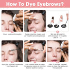 2-In-1 Eyelash & Eyebrow Color Kit, Professional Lash and Brow Color Kit DIY Hair Coloring for Salon & Home Use 7ml (Coffee/Dark Brown)