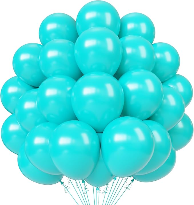 Teal Latex Balloons, Graduation, Baby Shower, Wedding Party Decorations - Image 2