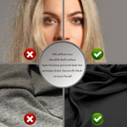 Natural Mulberry Silk Pillowcase for Hair and Skin Queen Size 20"X30" Silk Pillow Case with Hidden Zipper Soft Breathable Smooth Cooling Silk Pillow Covers for Sleeping(Black,Queen,1Pcs)