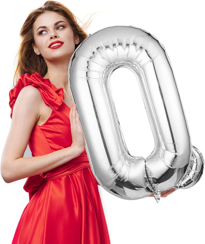 Single Aluminum Hanging Foil Film Silver Letter Balloons P 40 Inch | - Image 4