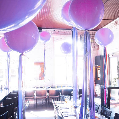 PartyWoo Lavender Balloons 4pcs Light Pastel Purple Lilac Purple Color | 36 - Image 6