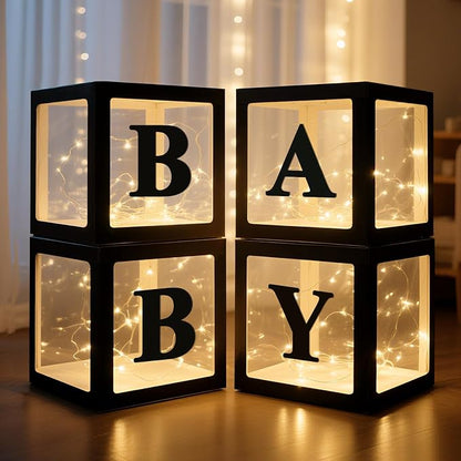 Ledido Baby Boxes with Letters & Fairy Lights by Ledido