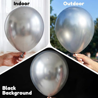 Silver Balloons, Baby Shower, Anniversary, Graduation, Wedding Decorations - Image 4
