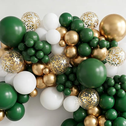 100PCS 5 Inch Small Dark Green Balloons, 5” Matte Forest Green | Mini Balloons - Image 6
