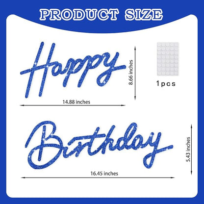 TONIFUL Happy Birthday Sign for Backdrop - Image 2