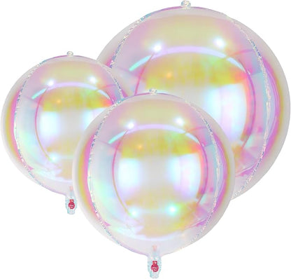 18 Pcs Foil Balloons Shiny Round Balloons Set Large Balloon Garland Arch by TOTAFAM