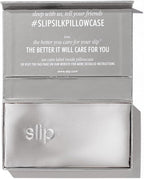 slip King Pure Silk Pillow Case - 100% Pure 22 Momme Mulberry Silk - King Size Standard Pillow Case -Anti-BedHead, Anti-Sleep Crease, Silver (20" x 36")