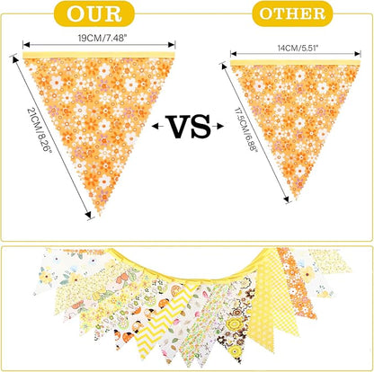 G2PLUS Triangle Bunting Banner Garland, 42 Pennant Flags - Image 3