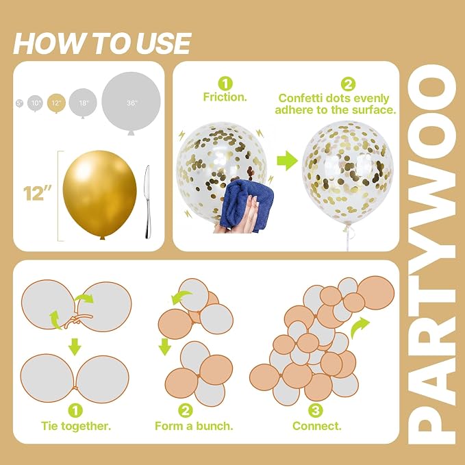 PartyWoo Multicolor Balloons 66pcs Pack Blue and Silver Balloons | Assorted - Image 5