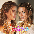 Unicra Gold Hair Pins Star Hair Clips Bridal Hair Piece Wedding Hair Accessories for Women and Girls Pack of 5 (Gold)