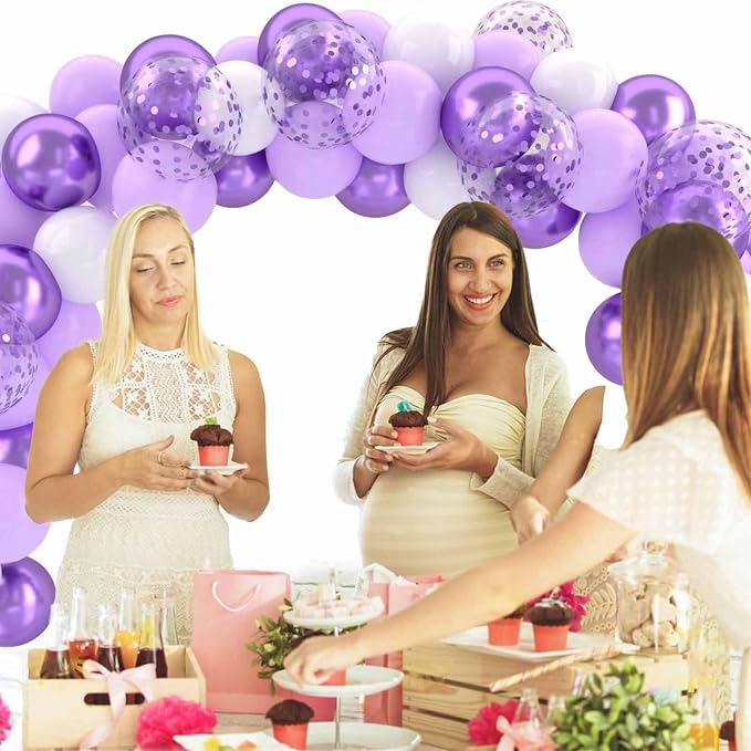 Patimate Lavender Purple Balloons Set - Image 6