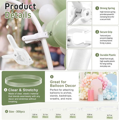 316 Pcs Balloon Arch Clip Set - Image 3