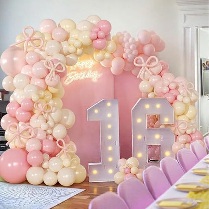 Pink and Yellow Balloon Arch Kit - Image 7