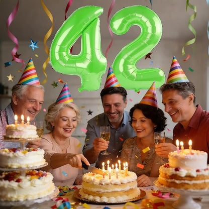 40 Inch Number 42 Balloons for 42nd Birthday Party Decorations, 0-100 Fruit - Image 2