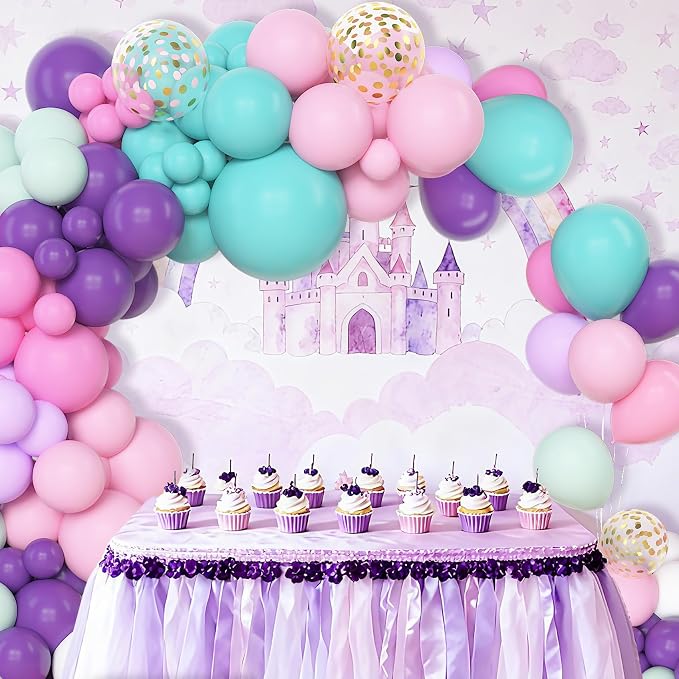 Amandir 153 Pcs Pink Purple Balloons Arch Garland Kit, Different Sizes 18 12 10 - Image 6