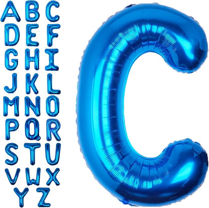 40 Inch Blue Letter C Balloon Big Foil Helium Letter Balloons A-Z | Giant Large by SULALABOO