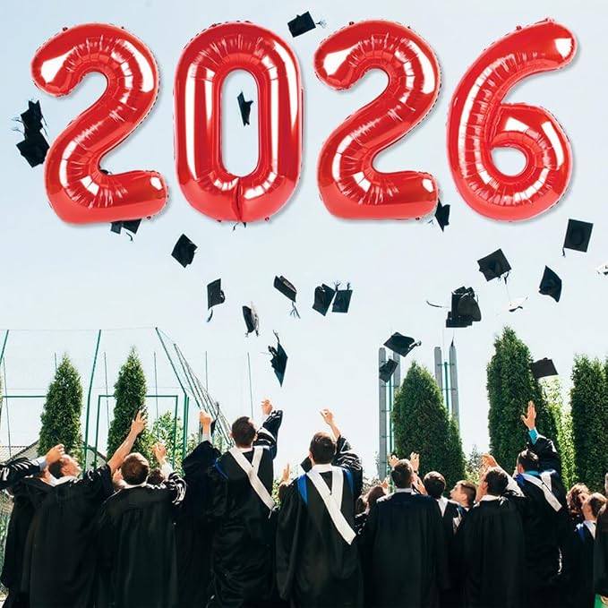 2026 Number Black Balloons 40Inch Balloon - Image 4
