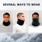 3 Pack Winter Neck Warmer & Ski Mask for Men Women Thermal Warm Fleece Face Mask Neck Gaiter Scarf Gift