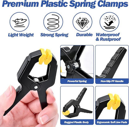 30 Pack Spring Clamps, Balloon Arch Clips, Backdrop Clips, 3.5 inch Heavy Duty - Image 3