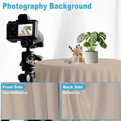 Beige Photography Backdrop for Photoshoot, 5x7 FT | Versatile Studio Photo - Image 6