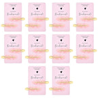 20PCS Bridesmaid Hair Clips - No Bend, Light Pink Hair Clips for Bride, Women & Girls (20Pcs/10Cards)