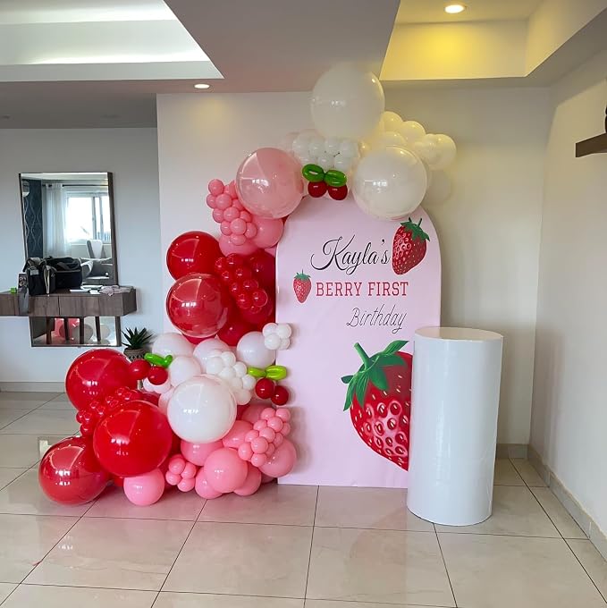 Red and Pink Latex Balloons, Birthday Party Decorations - Image 6
