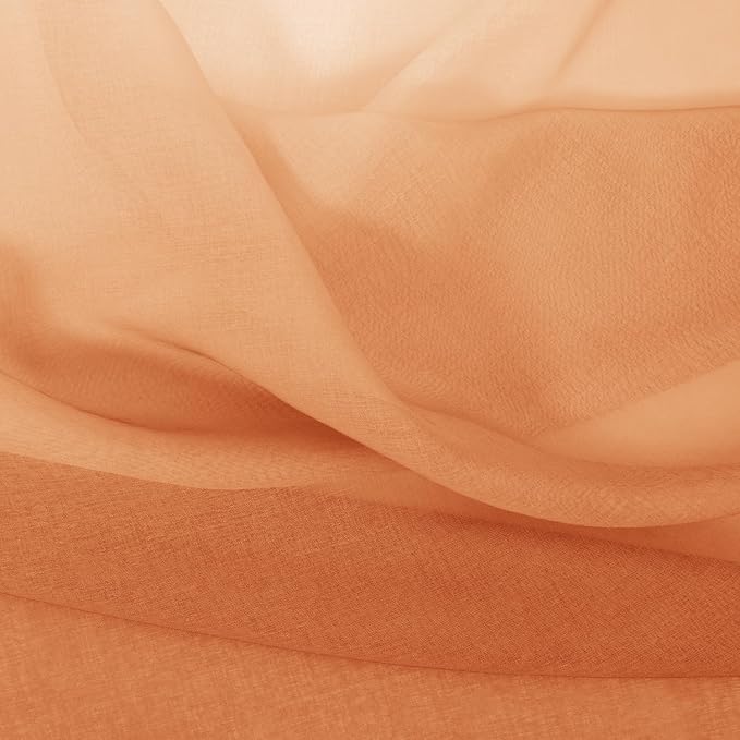 DWCN Faux Linen Ombre Sheer Curtains - Image 6
