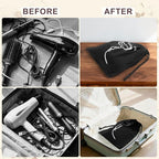 Hair Dryer Bags Bulk, Hairdryers Storage Drawstring Pouch, Blow Dryer Case Container Hairdryer and Styling Tools Accessories Bags for Hotel Home Travel Bathroom 11.8 x 13.7 inch (16 PCS Black)