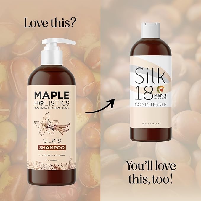Moisturizing Shampoo for Dry Hair Care - Silk18 Advanced Anti Frizz Ultra Hydrating Shampoo for Color Treated Hair with Silk Amino Acids and Plant Proteins - Sulfate Free Shampoo for Men and Women